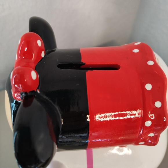 Disney Tsum Tsum Ceramic Piggy Bank Stitch Marie Minnie - Picture 5 of 6